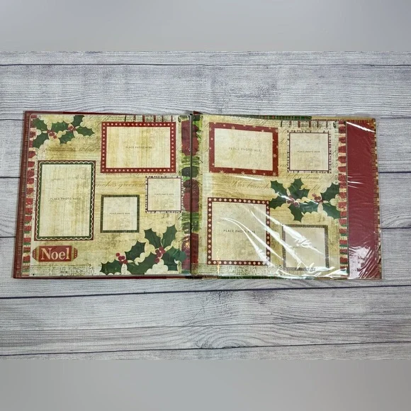 Christmas Scrapbook Album “Deck the Halls" Holiday Memory Book Merry Memories - Picture 11 of 13